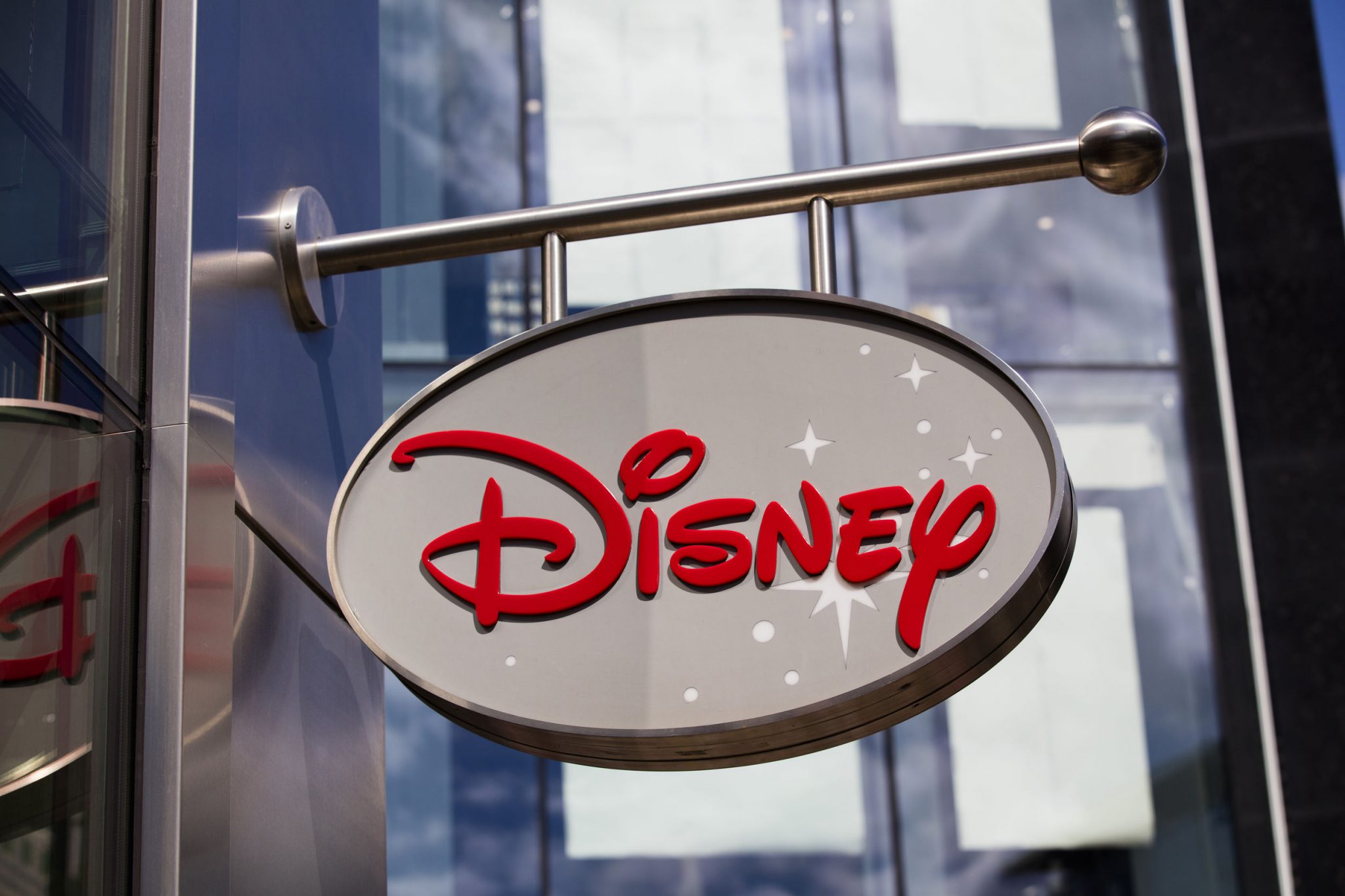 LONDON, UK – JULY 31th 2018: Disney store shop sign in Oxford St ...